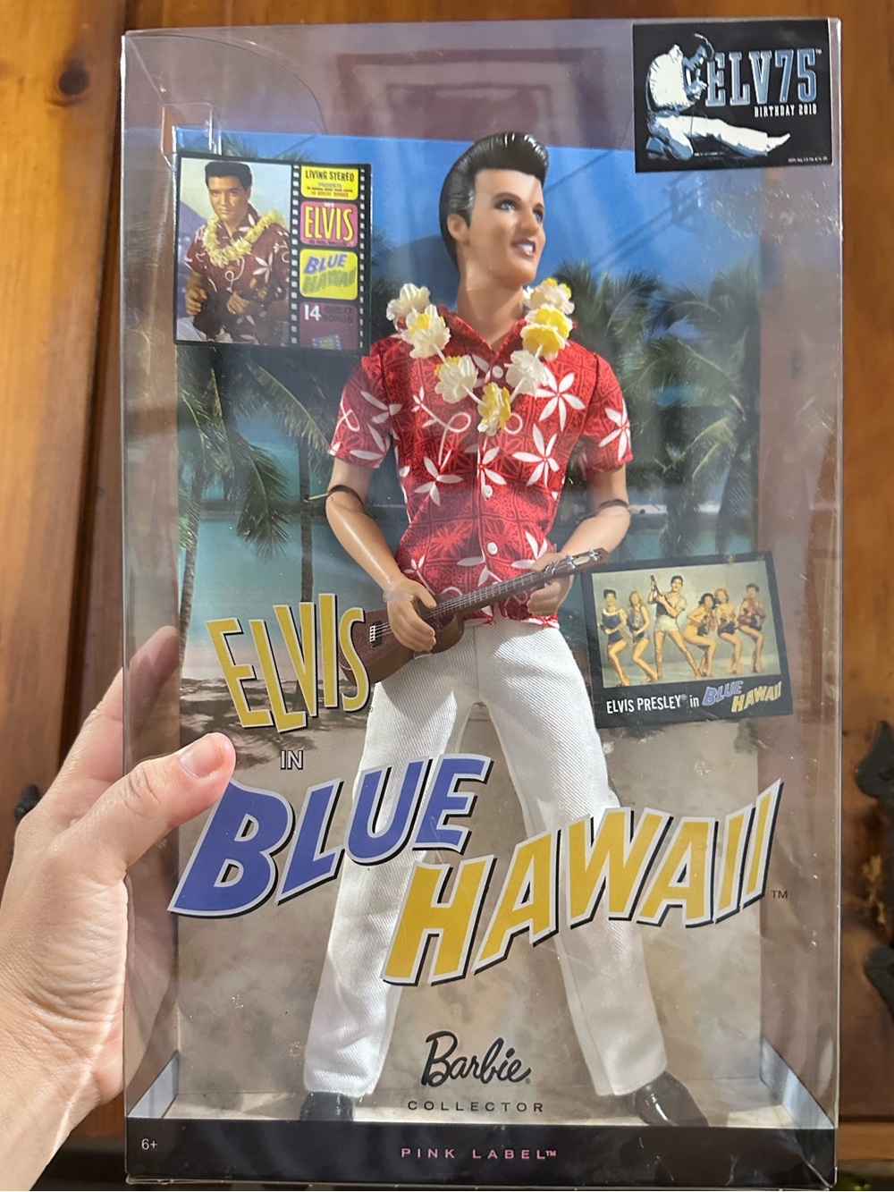 2009 Mattel "Elvis in Blue Hawaii" Pink Label Barbie Collector Doll ranges